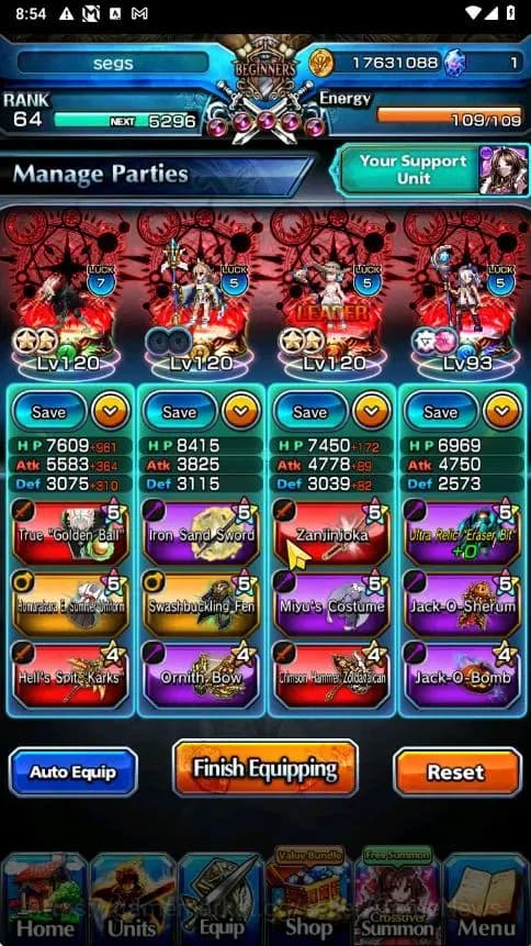 Grand Summoners Accounts Global|Rank 64|13 Ascend+3 TW|[Okarun,Emiya,2x Acc image 3