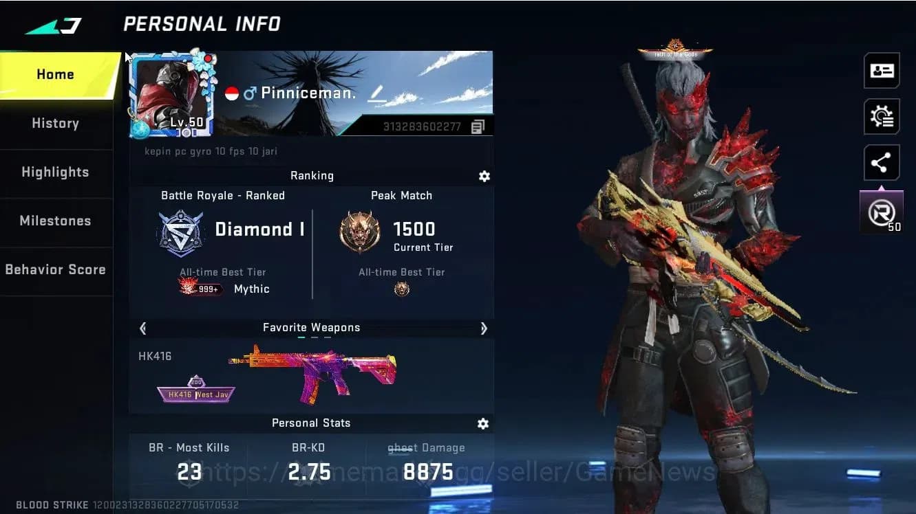 Blood Strike Accounts Asia|29 ULTRA[ZERO-Blood,ETHAN-Space,Origin12,Vect image 3