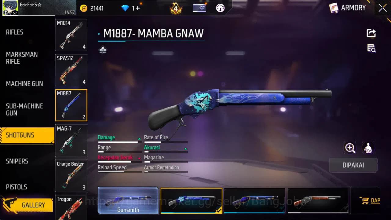 Free Fire Accounts Indonesia, Vault 188, EVO xm8 lv 4, bundle sasuke, image 14