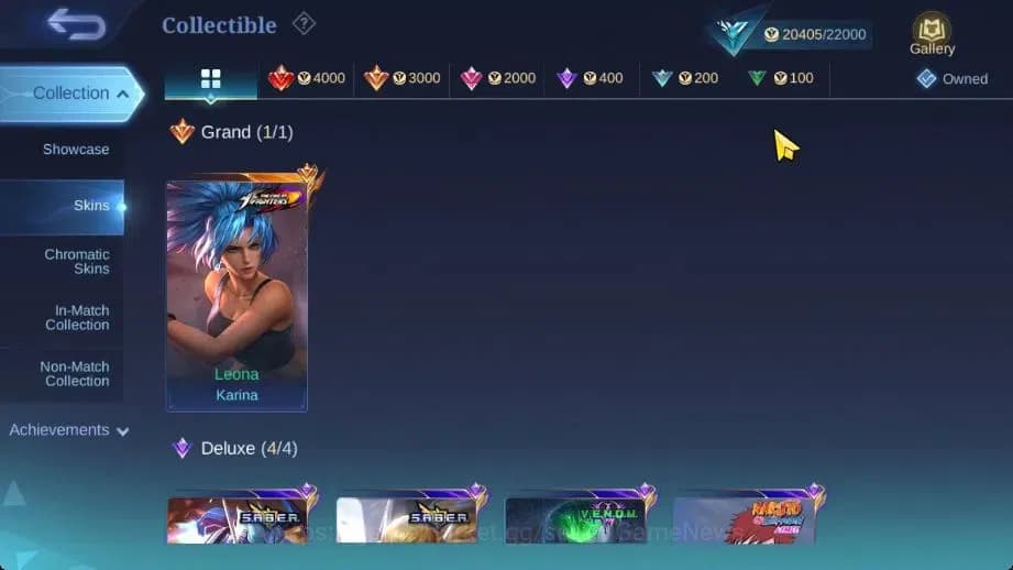 Mobile Legends: Bang Bang Accounts Hero 83|Skin 119|Max Emblem|KOF Karina,SABER[Freya image 6