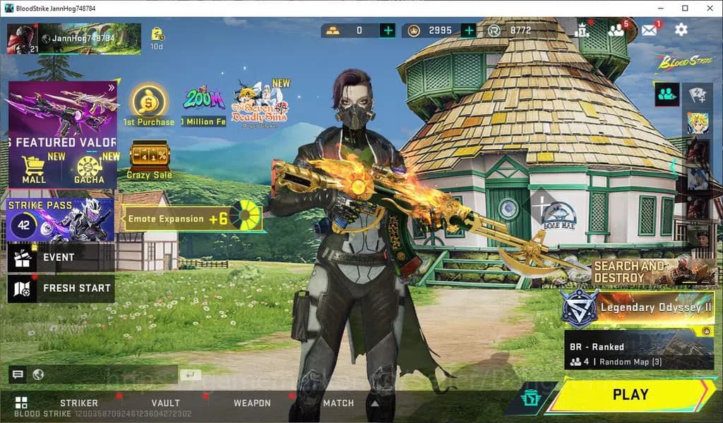 Blood Strike Accounts ASIA|COLLAB=AK47,M700,QBZ96|ULTRA=KRAKEN,ETMAN|MOR image 1