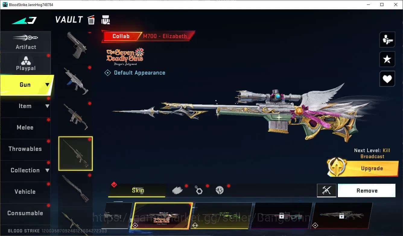 Blood Strike Accounts ASIA|COLLAB=AK47,M700,QBZ96|ULTRA=KRAKEN,ETMAN|MOR image 7