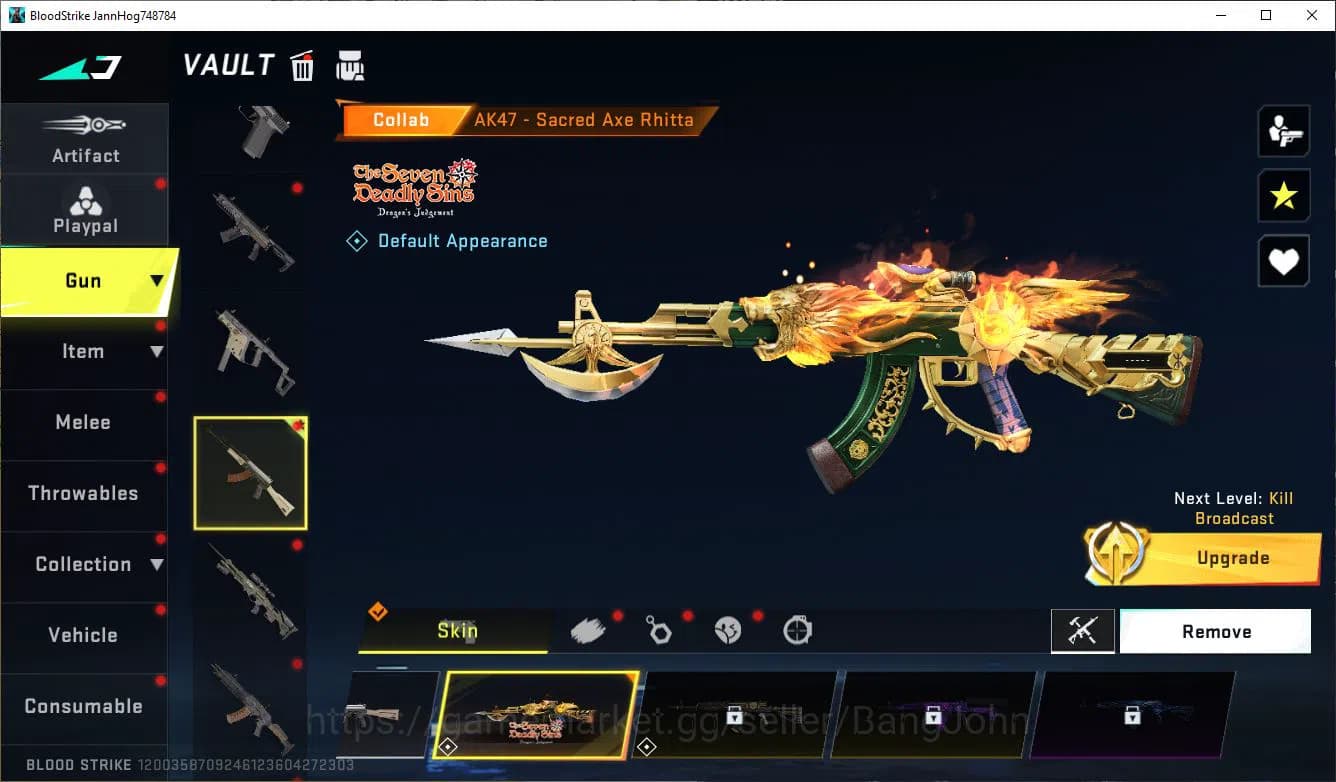 Blood Strike Accounts ASIA|COLLAB=AK47,M700,QBZ96|ULTRA=KRAKEN,ETMAN|MOR image 8