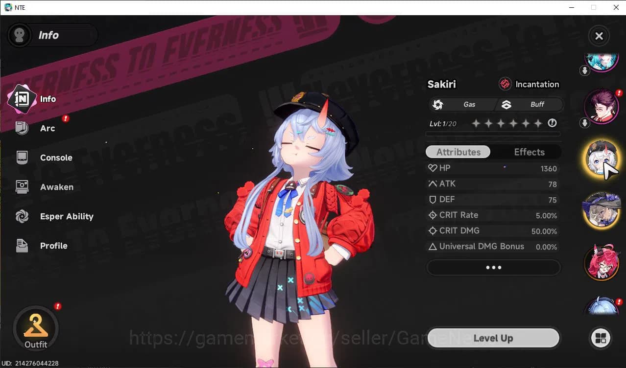 Neverness to Everness Accounts GLOBAL NA |HL 3| 3 SSR Limited [Nanally,Sakiri,Jiu image 2