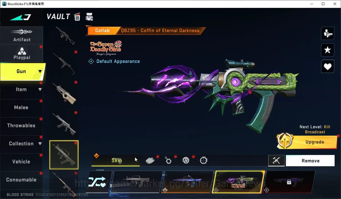 Blood Strike Accounts ASIA|ETERNAL Lv2 MP7-Burning+Collab 7DS(Lucian-Dem image 14