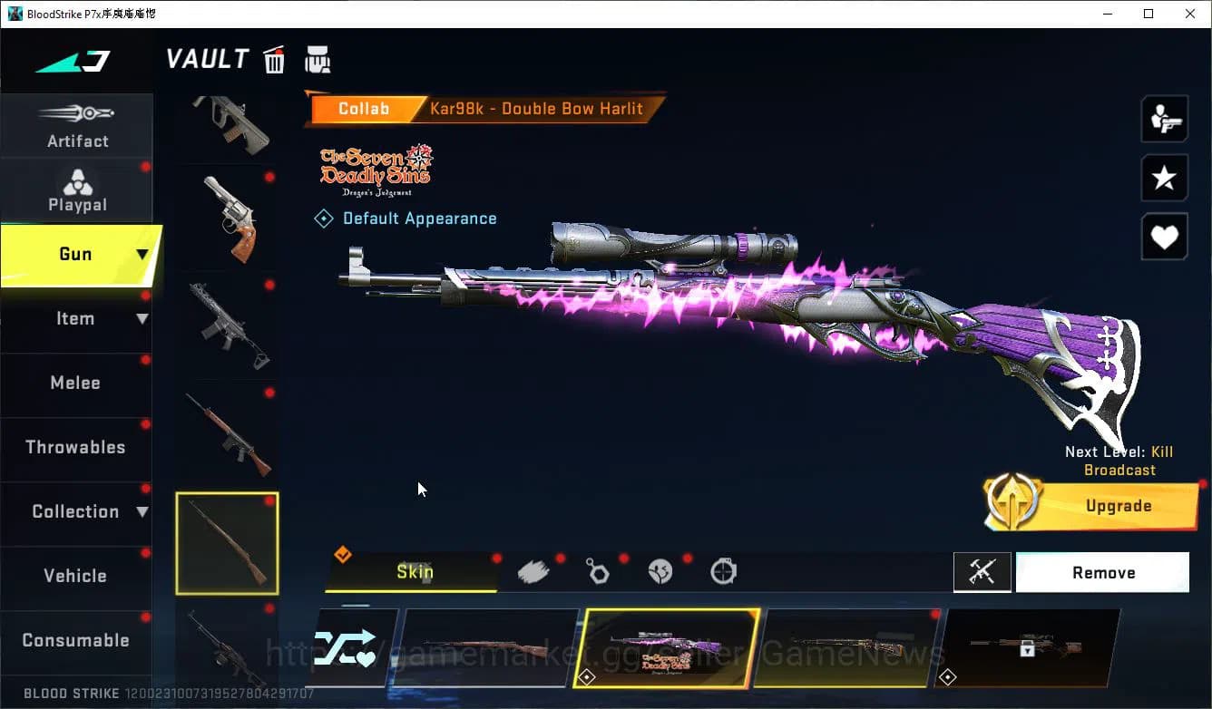 Blood Strike Accounts ASIA|ETERNAL Lv2 MP7-Burning+Collab 7DS(Lucian-Dem image 15