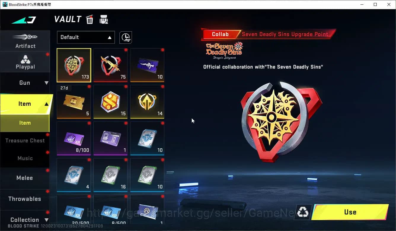 Blood Strike Accounts ASIA|ETERNAL Lv2 MP7-Burning+Collab 7DS(Lucian-Dem image 8