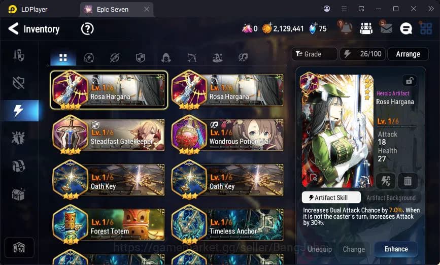 Epic Seven Accounts Global Unverif | 3ML | Vildred | Veronika | Angeli image 10