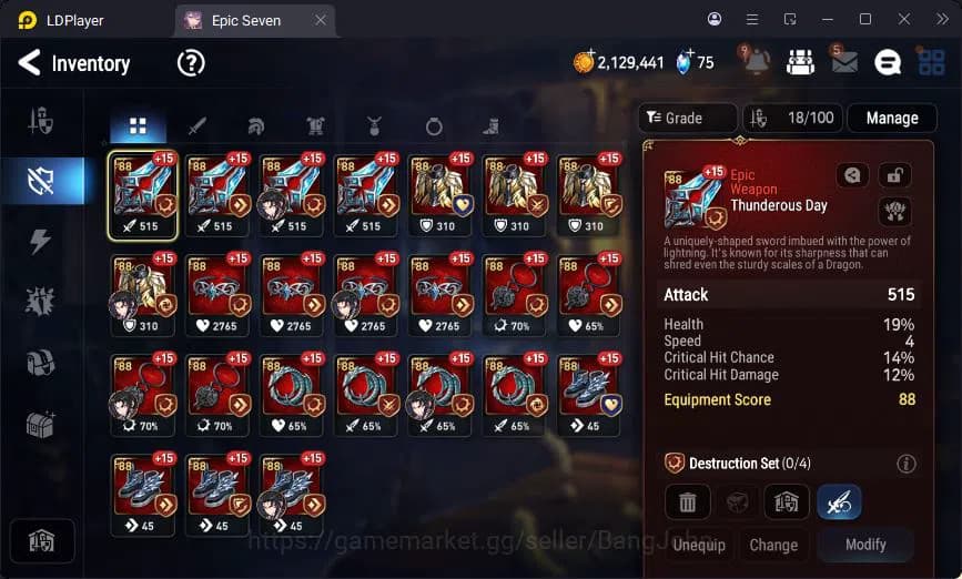 Epic Seven Accounts Global Unverif | 3ML | Vildred | Veronika | Angeli image 11