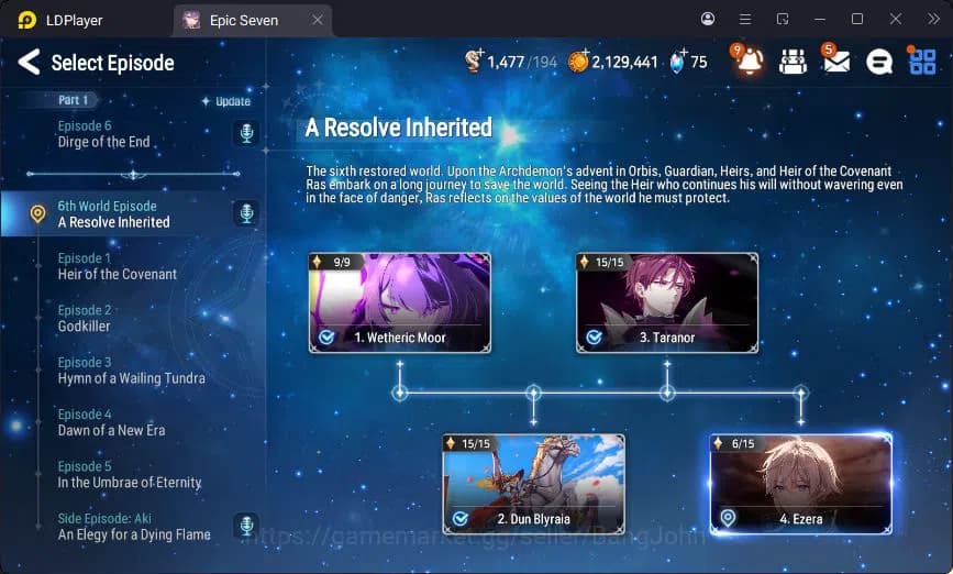 Epic Seven Accounts Global Unverif | 3ML | Vildred | Veronika | Angeli image 13