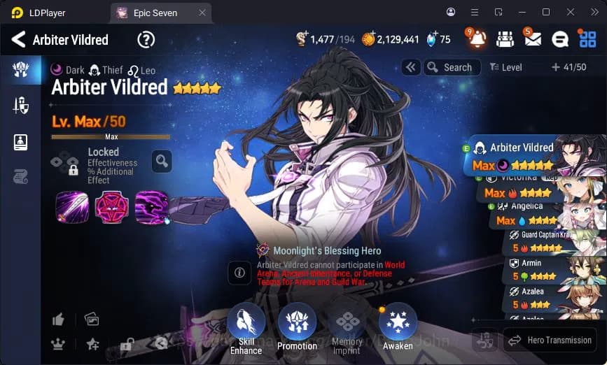 Epic Seven Accounts Global Unverif | 3ML | Vildred | Veronika | Angeli image 15