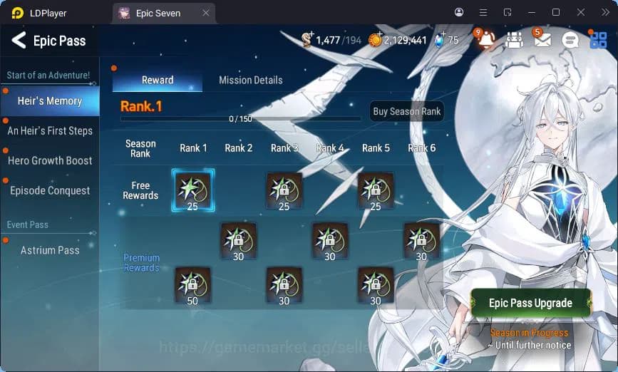 Epic Seven Accounts Global Unverif | 3ML | Vildred | Veronika | Angeli image 4