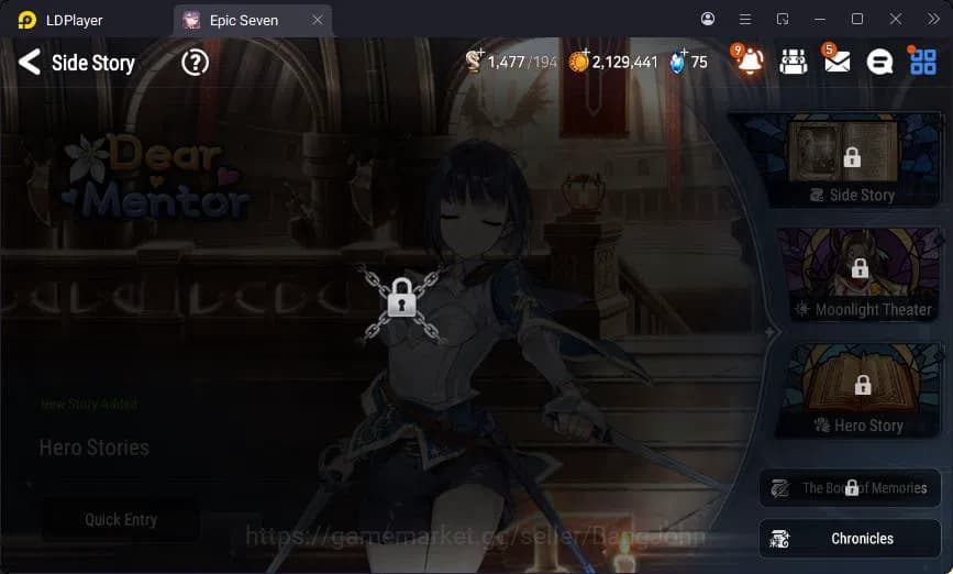 Epic Seven Accounts Global Unverif | 3ML | Vildred | Veronika | Angeli image 6