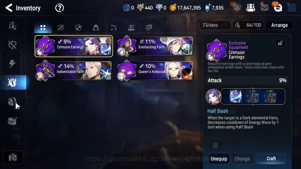 Epic Seven Accounts GLOBAL UNVERIF|New Era|6 ML(Salome,LOT Scales,NM L image 9