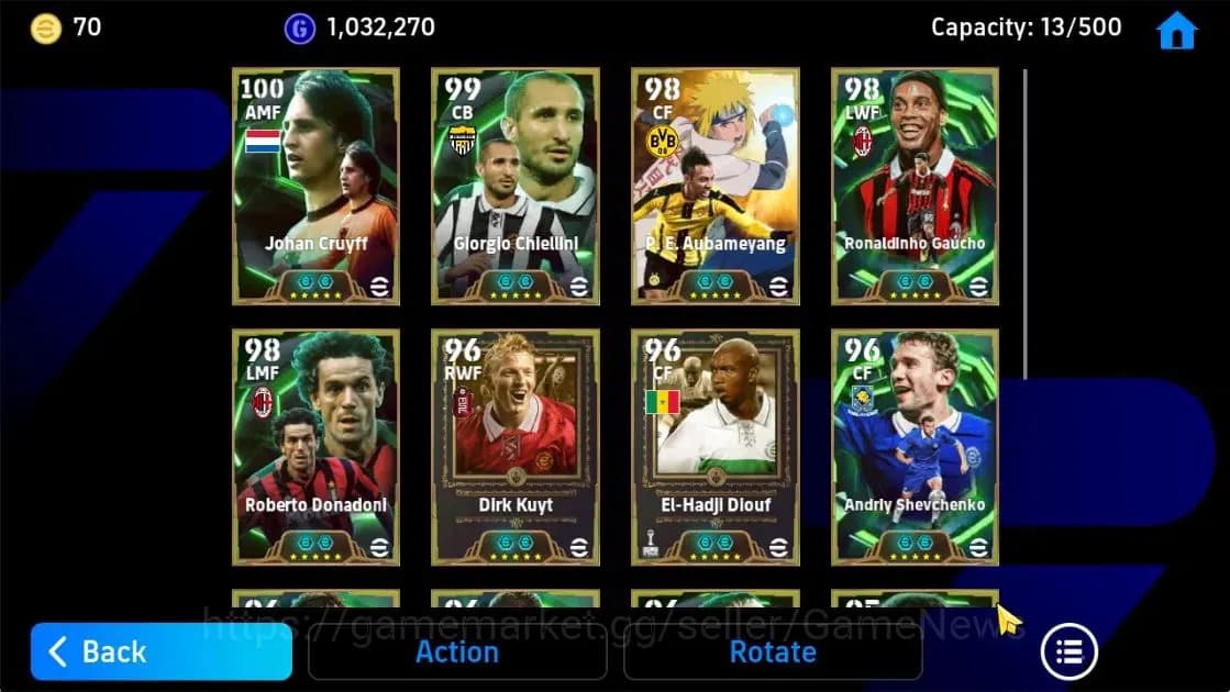 eFootball Accounts Android|Johan,KruyfJürgen Klopp,Shevchenko, Hazard image 9