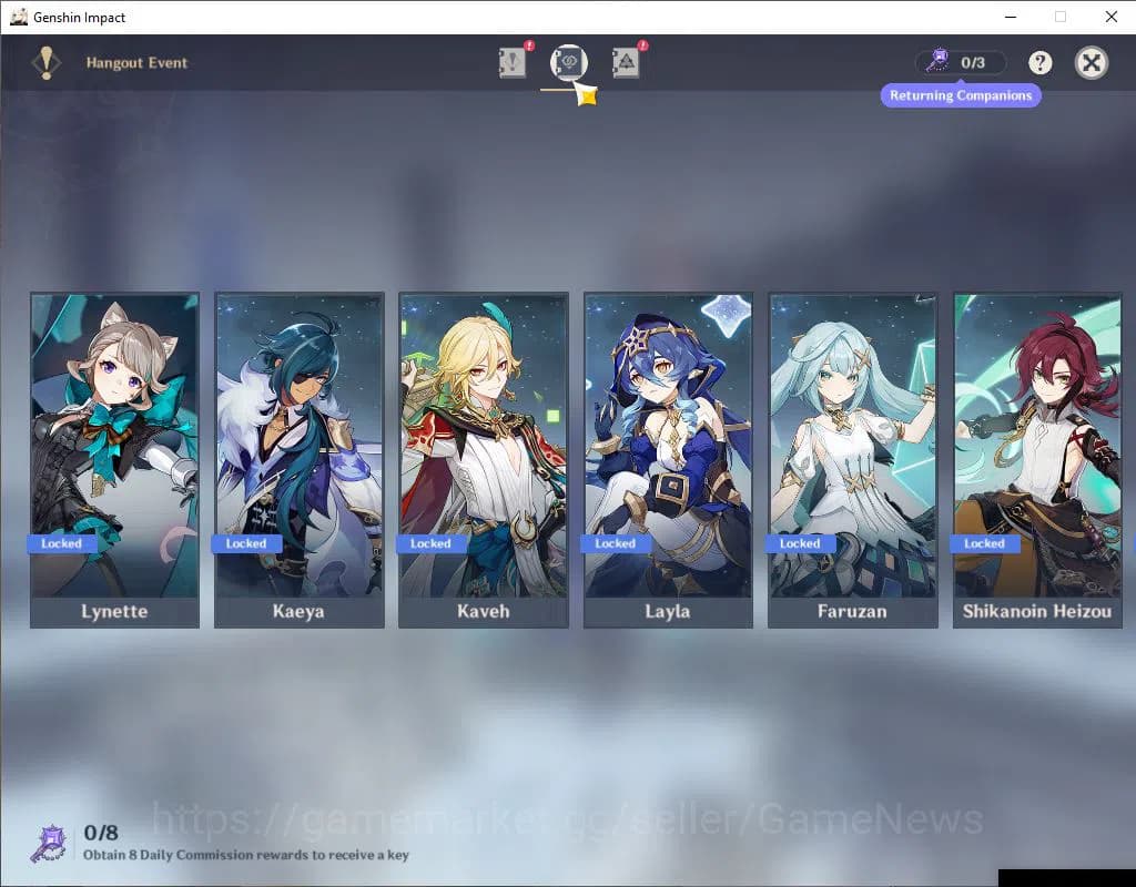 Genshin Impact Accounts ASIA|AR 55|7 Limited +6(*5Weapon)|[Neuvillate,Nahi image 12