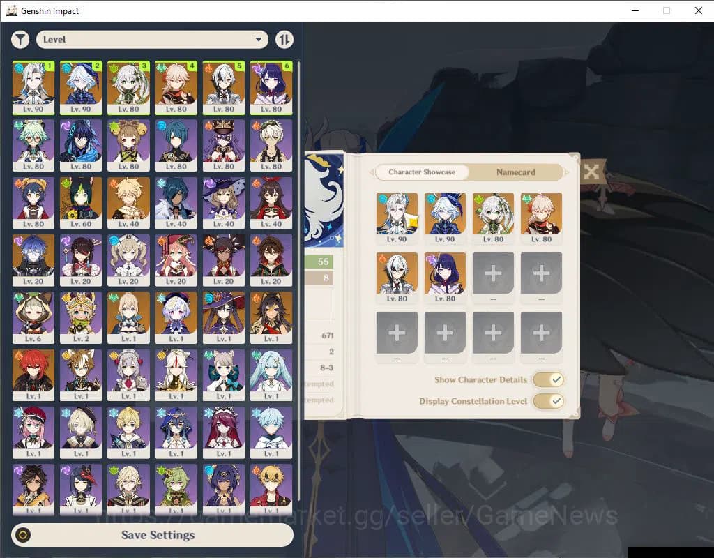 Genshin Impact Accounts ASIA|AR 55|7 Limited +6(*5Weapon)|[Neuvillate,Nahi image 1