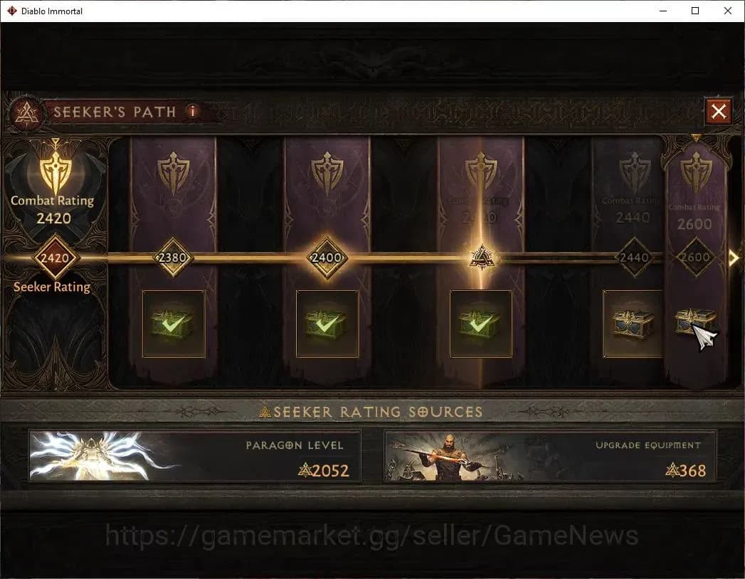 Diablo Immortal Accounts NA- Chains Of Honor|CS ON|Lv60(776)|Demon Hunter|C image 10