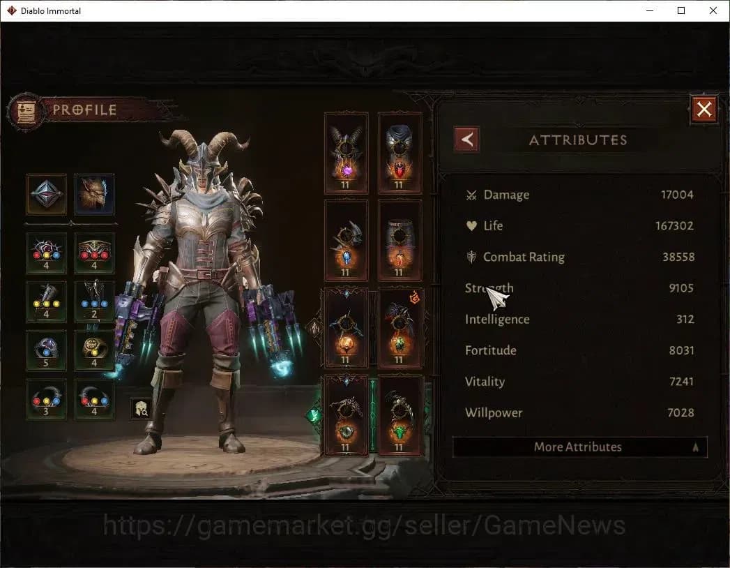 Diablo Immortal Accounts NA- Chains Of Honor|CS ON|Lv60(776)|Demon Hunter|C image 3