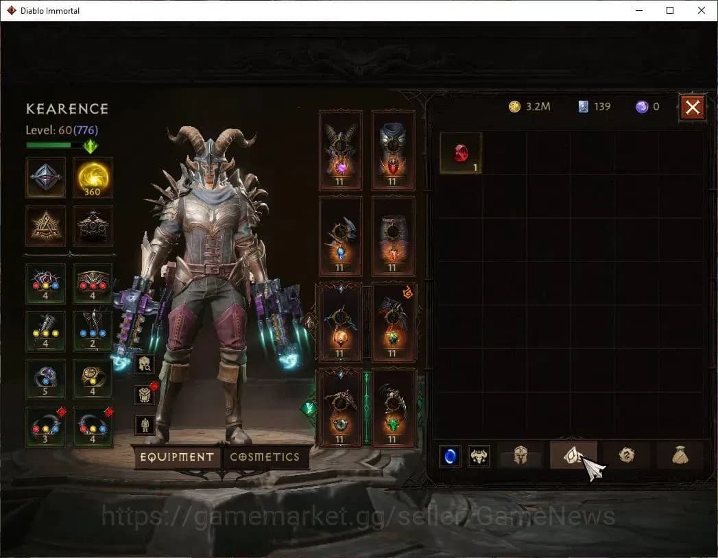 Diablo Immortal Accounts NA- Chains Of Honor|CS ON|Lv60(776)|Demon Hunter|C image 6