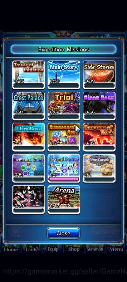 Grand Summoners Accounts Global|Rank 1|Starter|9 Ascend|ChloeTW,S Chloe,S M image 6