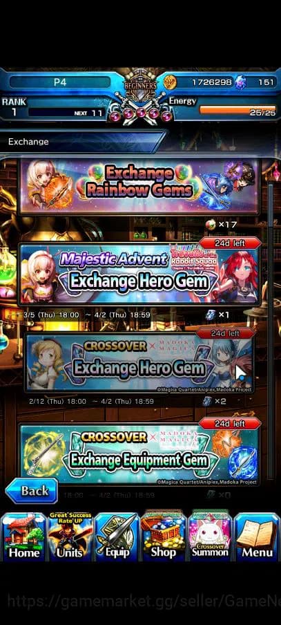 Grand Summoners Accounts Global|Rank 1|Starter|9 Ascend|ChloeTW,S Chloe,S M image 7