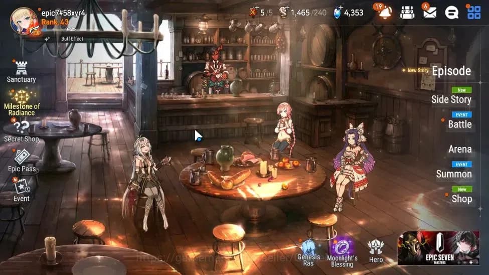 Epic Seven Accounts GLOBAL Unverif|New Era|5 ML(Salome,DD Ray,LR Krau, image 1