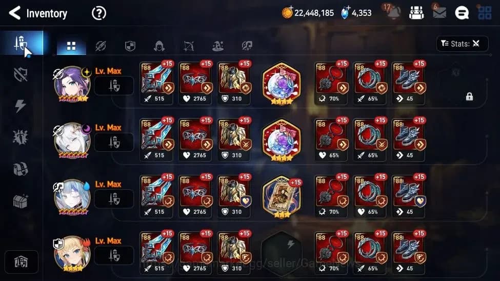 Epic Seven Accounts GLOBAL Unverif|New Era|5 ML(Salome,DD Ray,LR Krau, image 8
