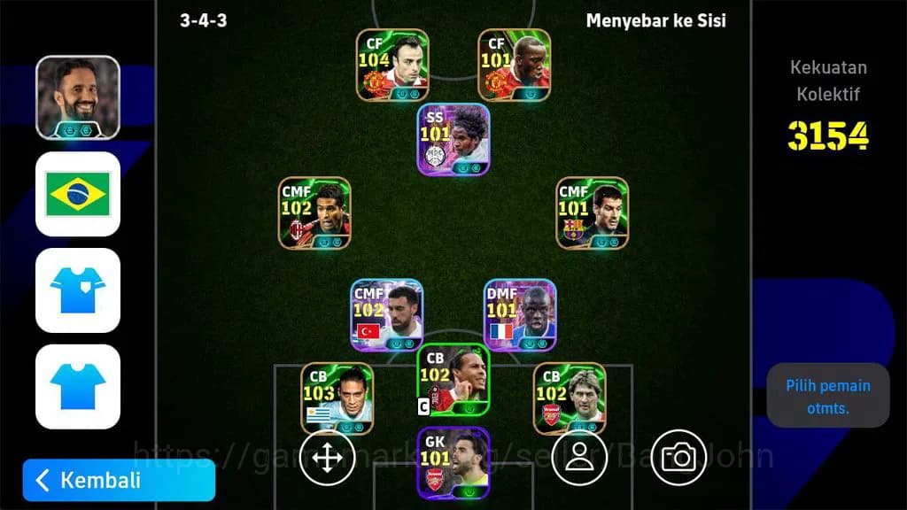 eFootball Accounts Android|PW 3154|berbatov epic,P klulvert epic,guar image 1