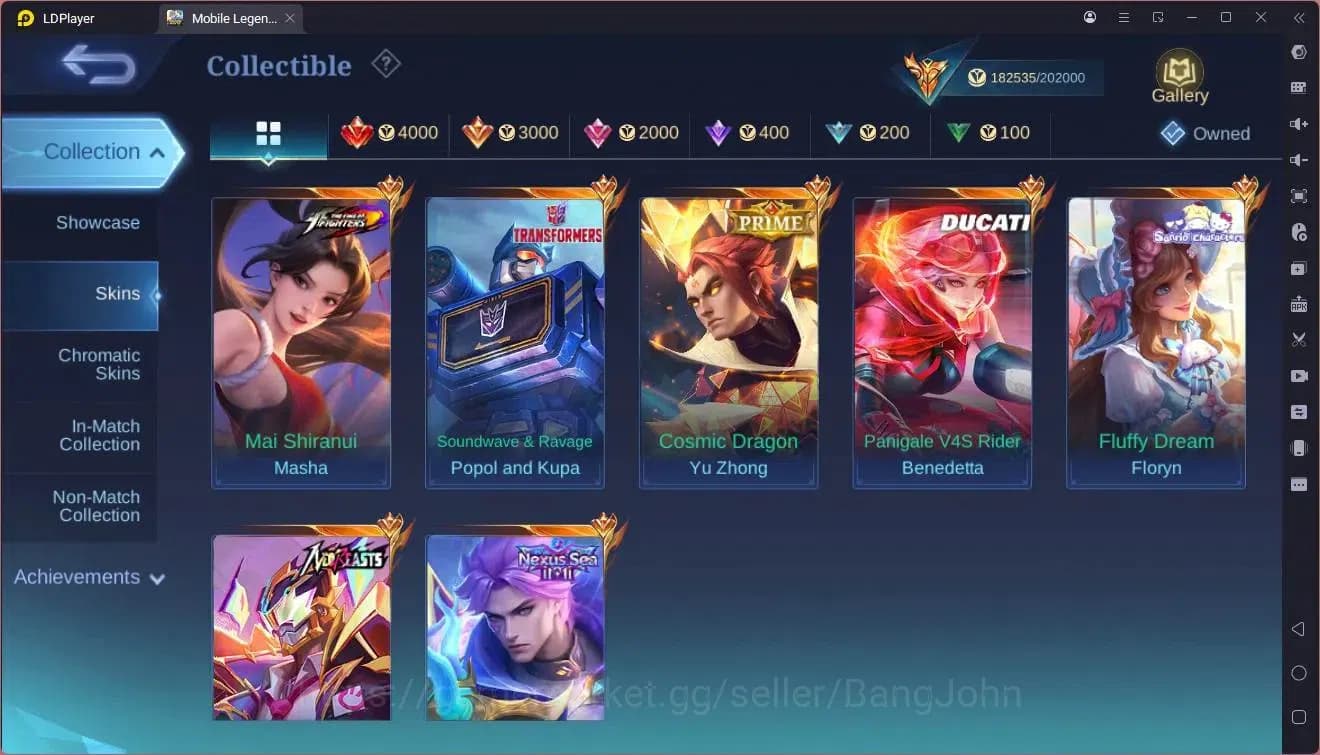 Mobile Legends: Bang Bang Accounts GLOBAL Hero 132 Skin 462|Legend freya|Allstar mosk image 2