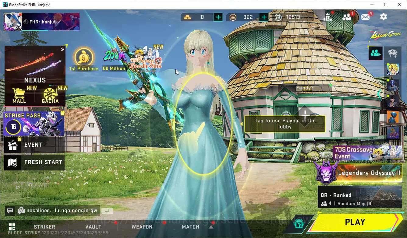 Blood Strike Accounts ASIA|Collab 7DS (Emma-Elizabeth,AK47-Rhita,Karl98, image 1