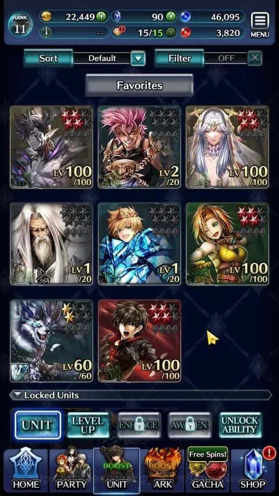 Last Cloudia Accounts GLOBAL|Rank 11|Top Tier Unit [Demon Lord Judecca-S image 1