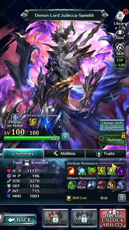 Last Cloudia Accounts GLOBAL|Rank 11|Top Tier Unit [Demon Lord Judecca-S image 2