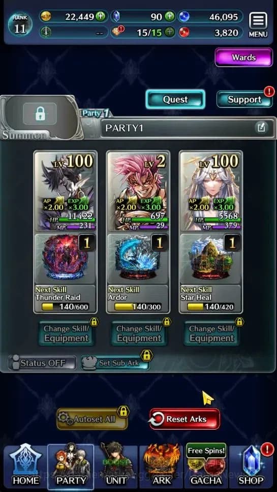 Last Cloudia Accounts GLOBAL|Rank 11|Top Tier Unit [Demon Lord Judecca-S image 6