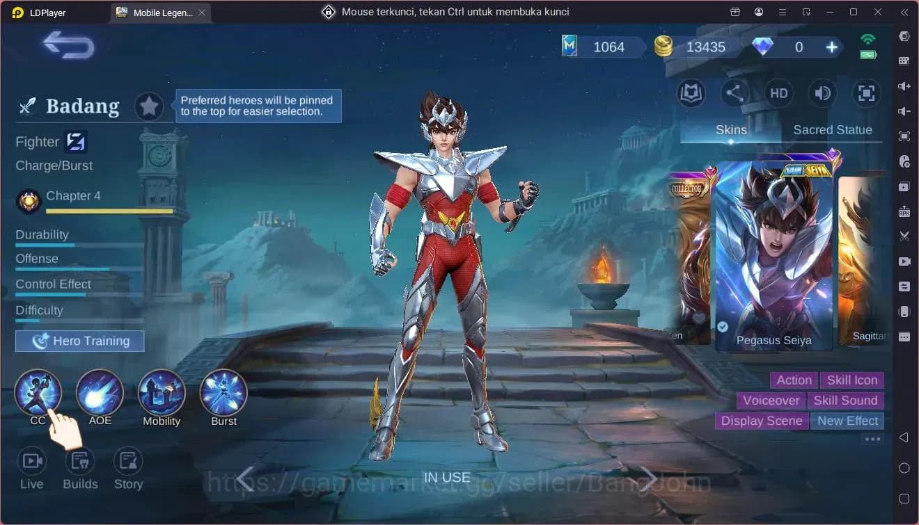 Mobile Legends: Bang Bang Accounts Global|Hero 106|Skin 182|Renowned|Transformers Rog image 1