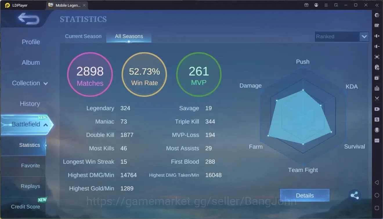 Mobile Legends: Bang Bang Accounts Global|Hero 106|Skin 182|Renowned|Transformers Rog image 20