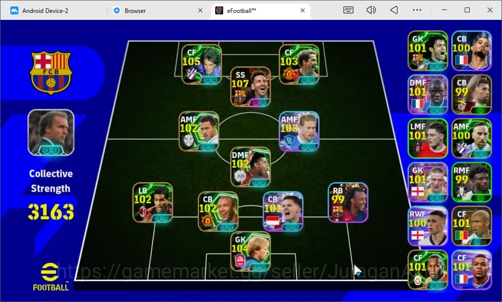 eFootball Accounts Mobile|PES 2026|BigTime Lionel Messi Blitz Curler, image 1