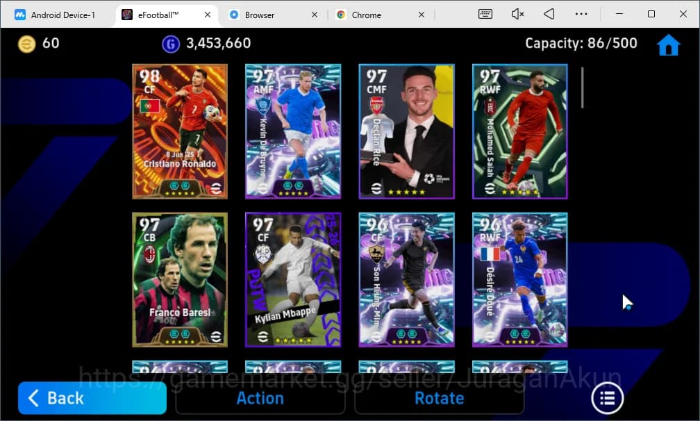 eFootball Accounts Mobile|PES 2026|BigTime Cristiano Ronaldo Bullet H image 1