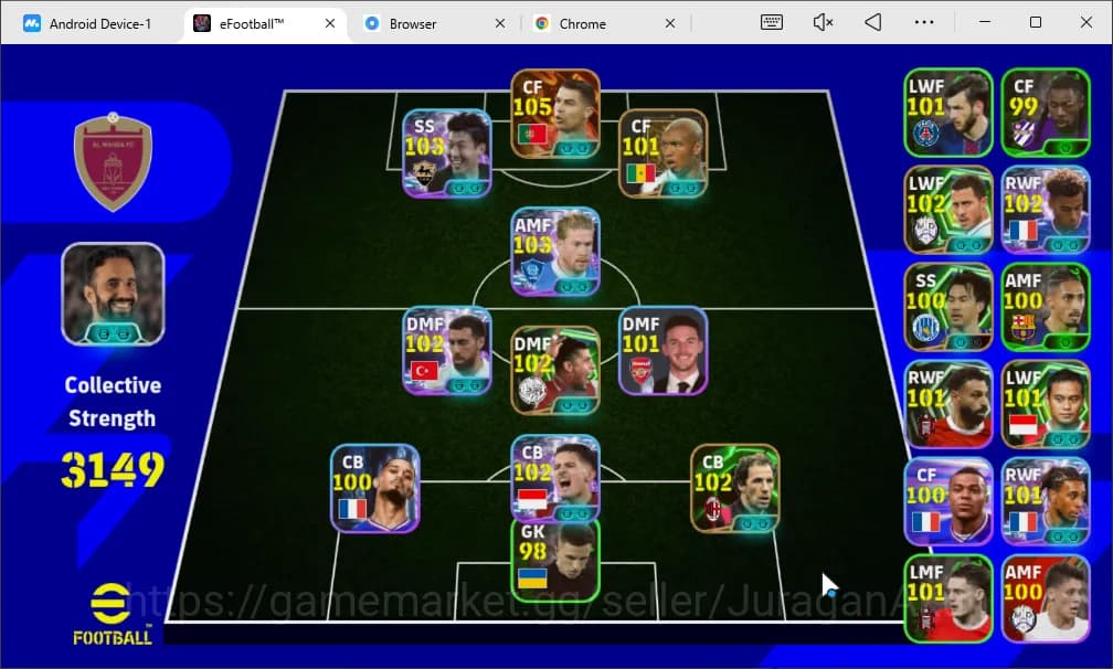 eFootball Accounts Mobile|PES 2026|BigTime Cristiano Ronaldo Bullet H image 5