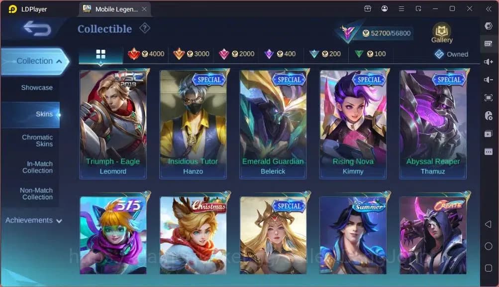 Mobile Legends: Bang Bang Accounts GLOBAL Hero 132 Skin 243|Star Hayabusa|Valentine F image 15