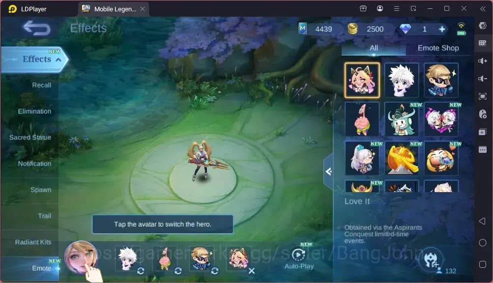 Mobile Legends: Bang Bang Accounts GLOBAL Hero 132 Skin 243|Star Hayabusa|Valentine F image 5