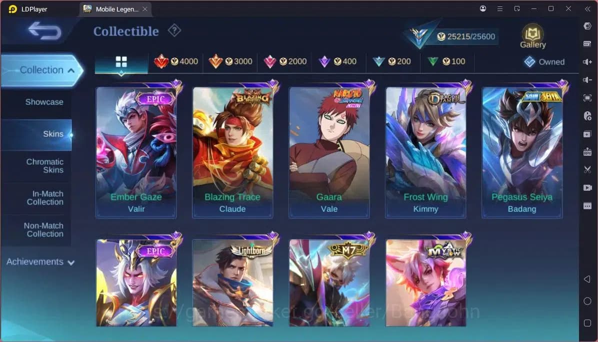 Mobile Legends: Bang Bang Accounts GLOBAL Hero 52 Skin 112|Sanrio Floryn|Meowkin Hunt image 2