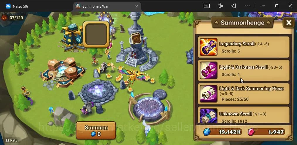 Summoners War: Sky Arena Accounts ASIA|Lv 26|Fresh Starter| Teshar | 1,9K Crystal + image 6
