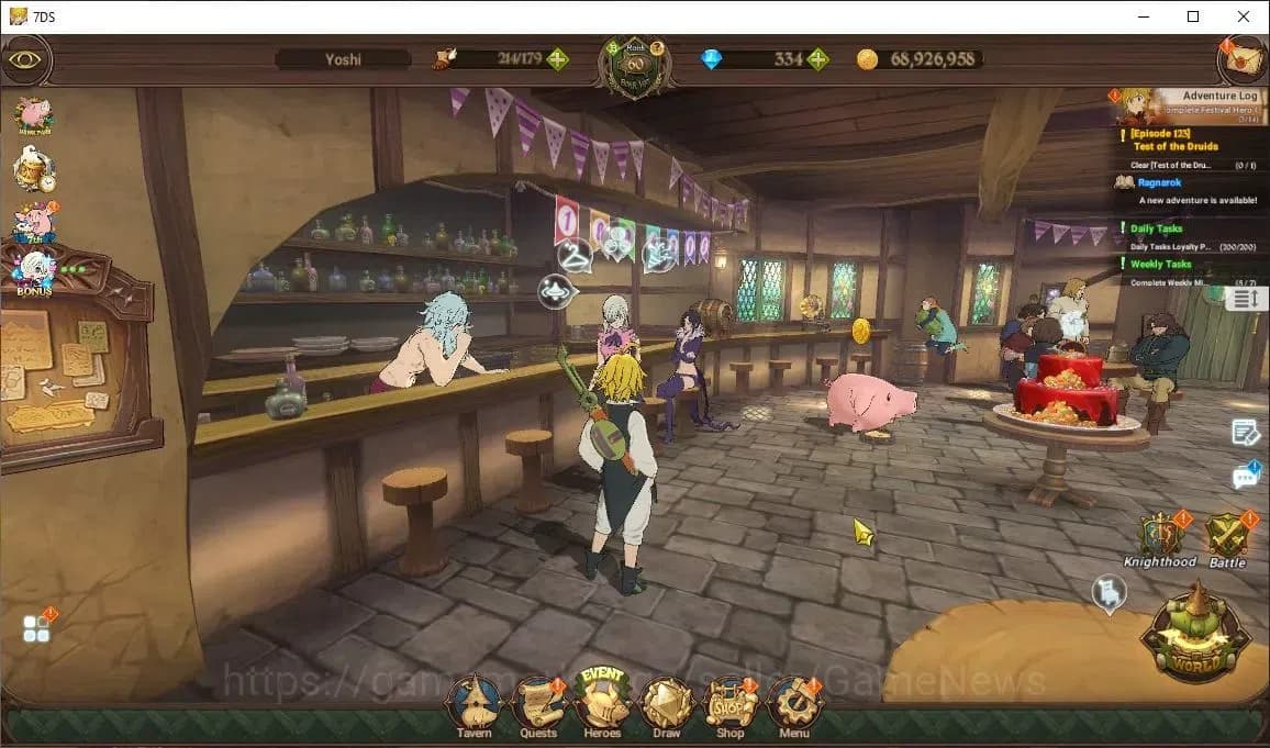 The Seven Deadly Sins: Grand Cross Accounts Asia|3M CC|334 DM|3 LR+4 UR+Collab ReZero|Helbram, image 1