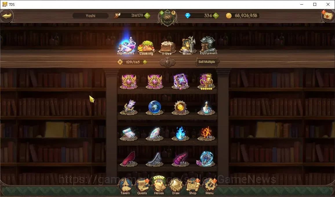 The Seven Deadly Sins: Grand Cross Accounts Asia|3M CC|334 DM|3 LR+4 UR+Collab ReZero|Helbram, image 14