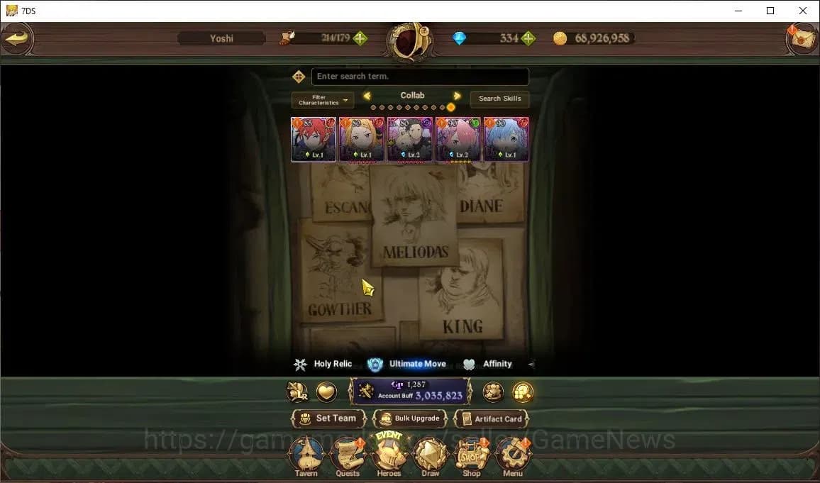 The Seven Deadly Sins: Grand Cross Accounts Asia|3M CC|334 DM|3 LR+4 UR+Collab ReZero|Helbram, image 4
