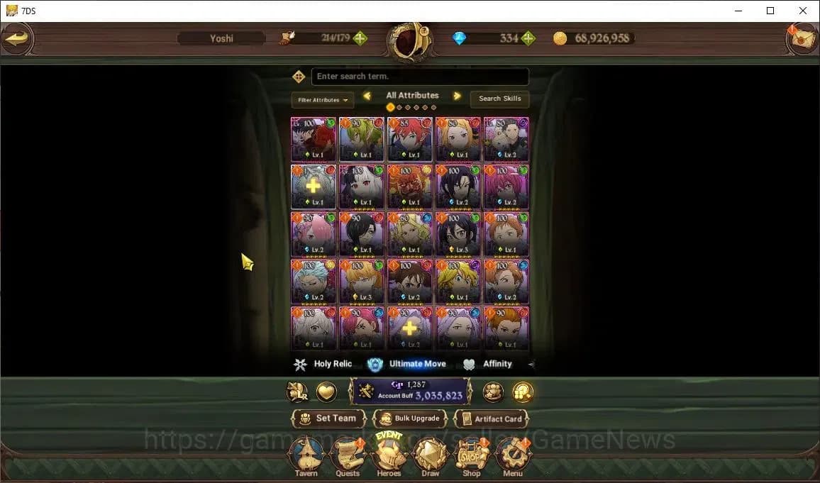 The Seven Deadly Sins: Grand Cross Accounts Asia|3M CC|334 DM|3 LR+4 UR+Collab ReZero|Helbram, image 5