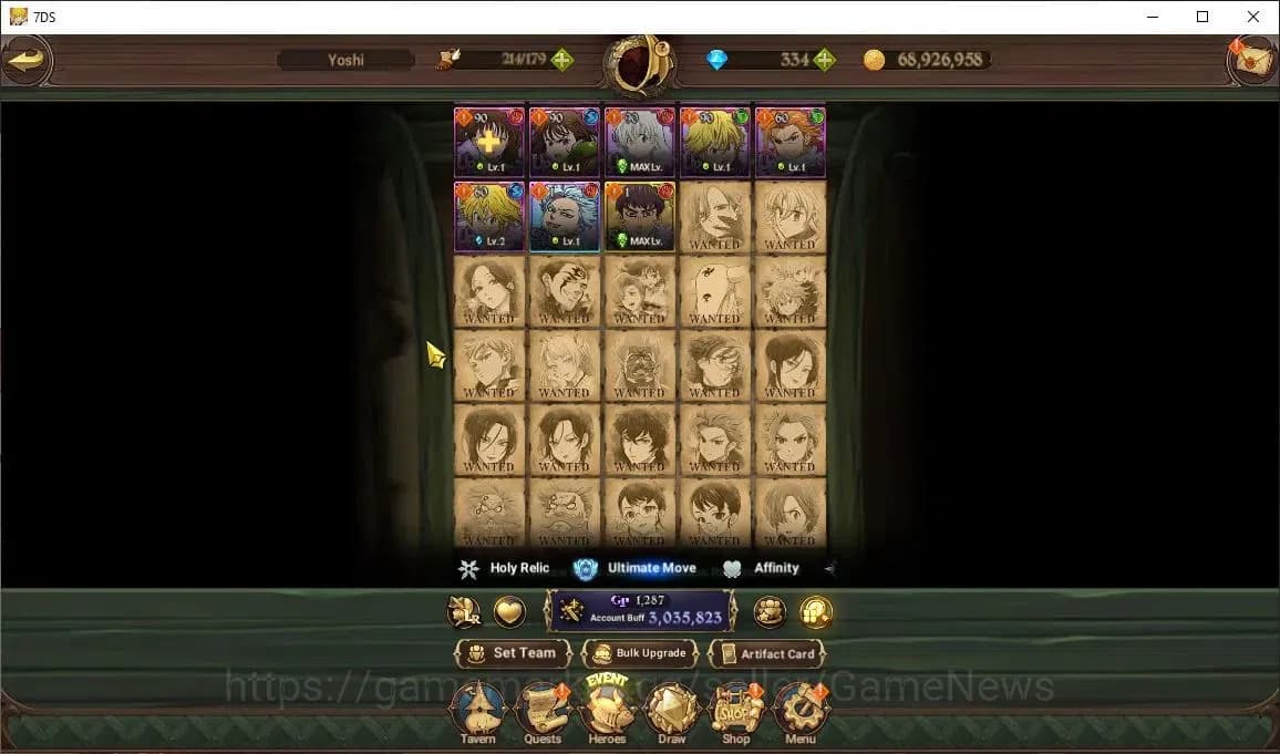 The Seven Deadly Sins: Grand Cross Accounts Asia|3M CC|334 DM|3 LR+4 UR+Collab ReZero|Helbram, image 9