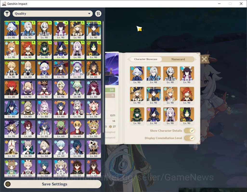 Genshin Impact Accounts Asia|AR 59|11 Limited +8(*5WEP)|(Neuvillette+Skin, image 2