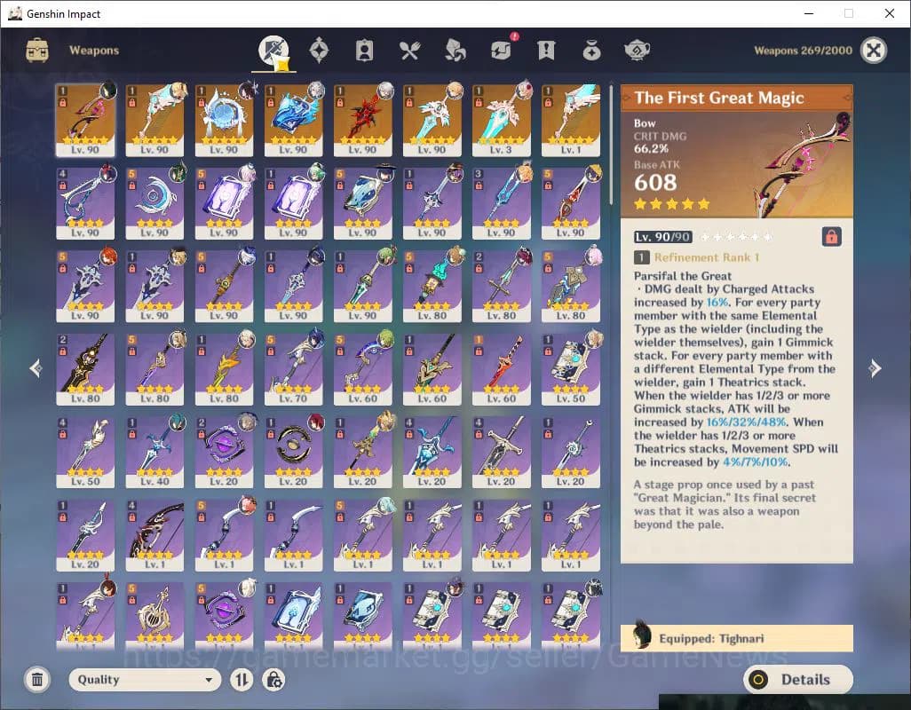 Genshin Impact Accounts Asia|AR 59|11 Limited +8(*5WEP)|(Neuvillette+Skin, image 8